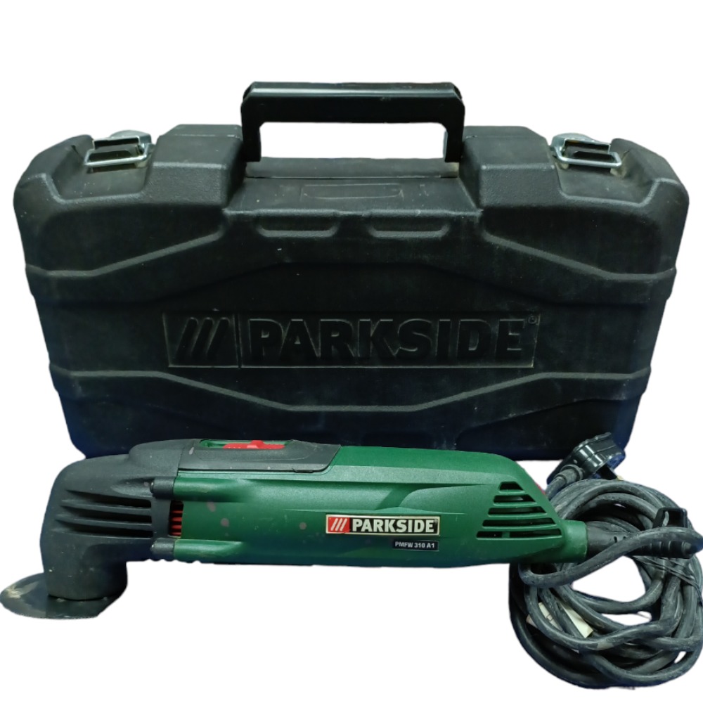 thumbnail image 2 of Parkside PMFW 310 D2 Oscillating Multi Tool – 240V, 15-20k RPM, 6 Pieces, Corded, Green 2 of 6